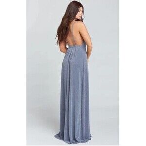 NWT Show Me Your Mumu Amanda‎ Maxi in Smoke Dancing Queen Sparkle XS Bridesmaid